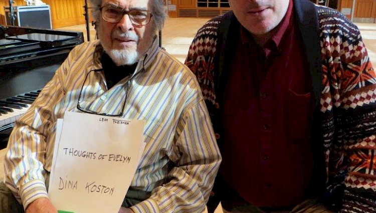 William Anderson and Leon Fleisher at Curtis recording session.